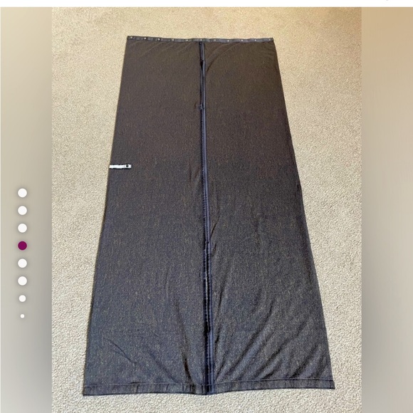 Lululemon Vinyasa Wrap Scarf - Running Luon Suited Jacquard Black Dark Olive - Picture 6 of 9